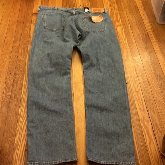 LEVI’S • premium the original 501 “93 stretch straight jean” • size 44 X 38” - Picture 6 of 17